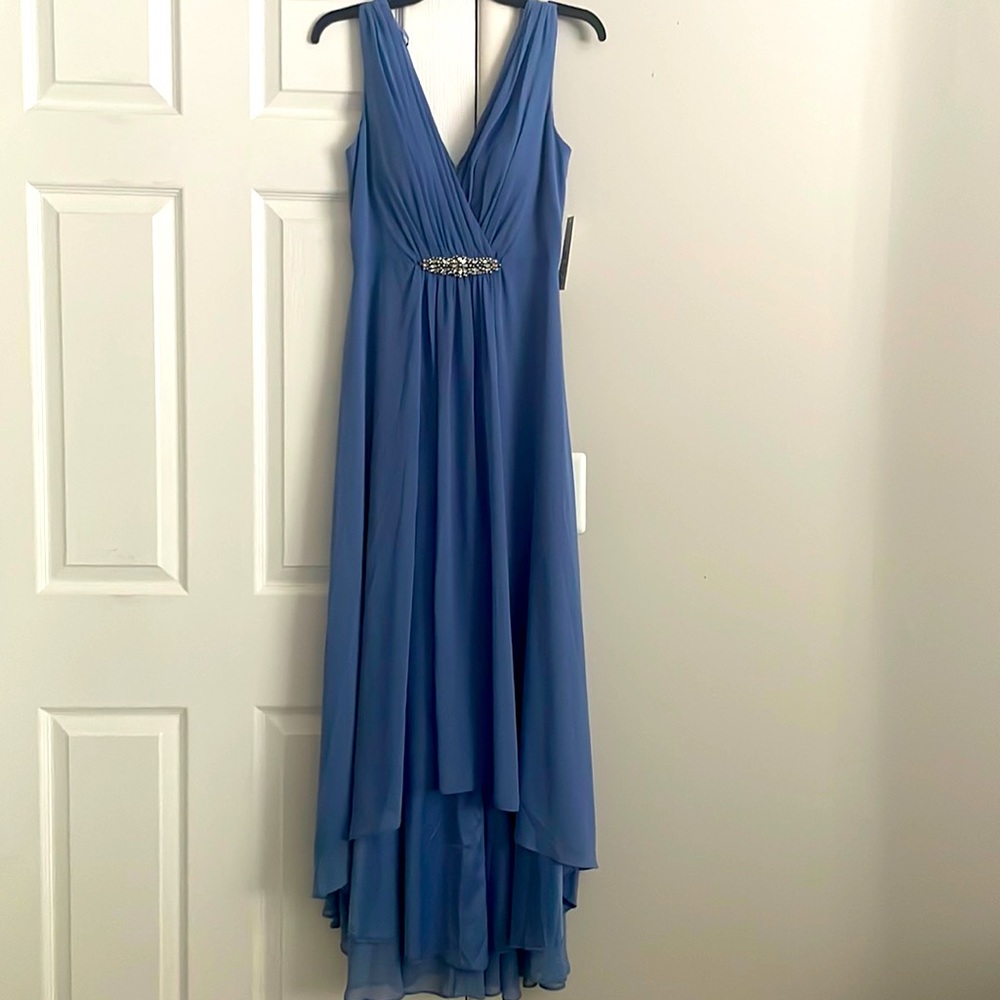 Blue formal dress from Macy’s size 4 new with tags!